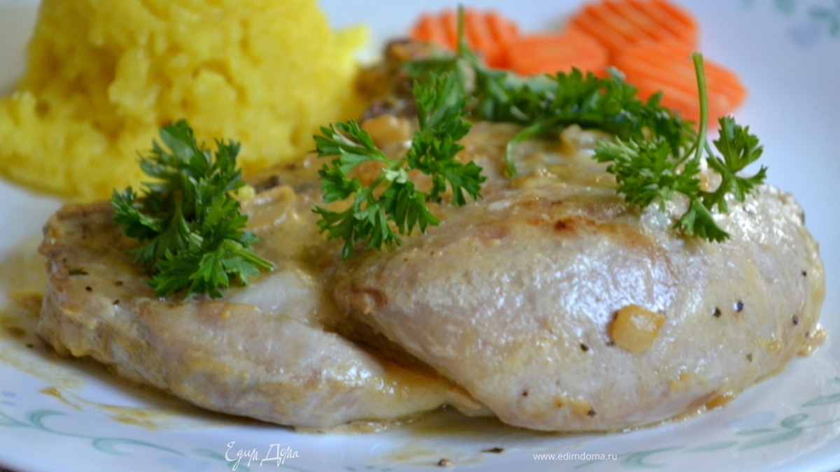 Свиные котлеты с горчицей