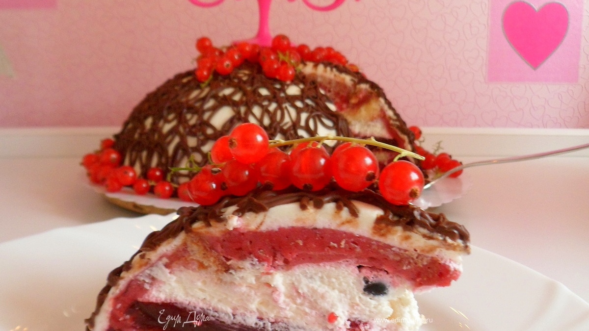 Ягодно-сливочный торт "Импровизация"