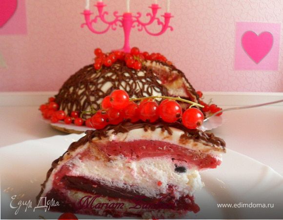 Ягодно-сливочный торт "Импровизация"