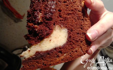 Рецепт Шоколадный пирог с мягким творогом