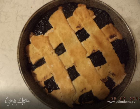 Пирог с черничной начинкой Пирог с черничной начинкой