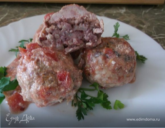 Мясные шарики с начинкой Мясные шарики с начинкой