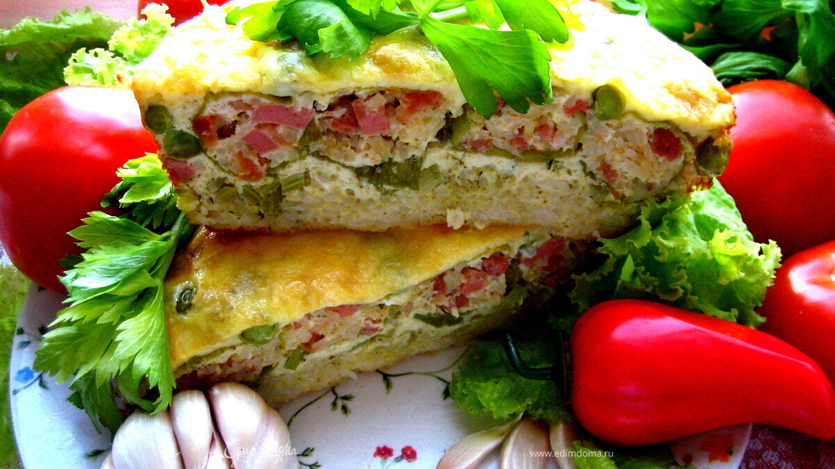 "Каннелони" из порея под сыром