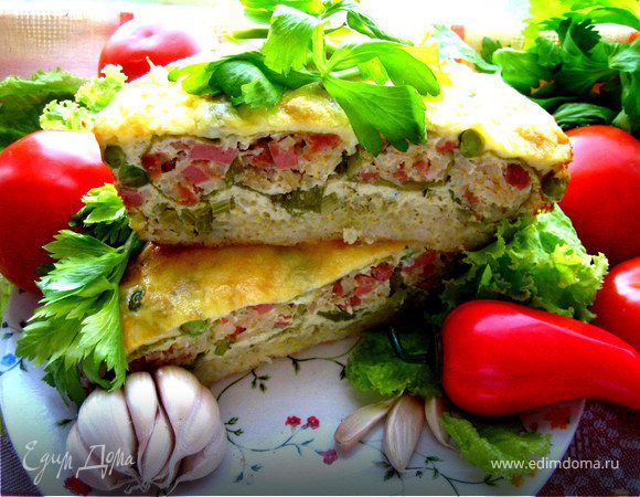 "Каннелони" из порея под сыром "Каннелони" из порея под сыром