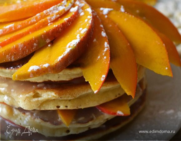 Торт из панкейков с манго