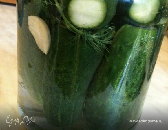 Огурчики малосольные на минеральной воде Огурчики малосольные на минеральной воде