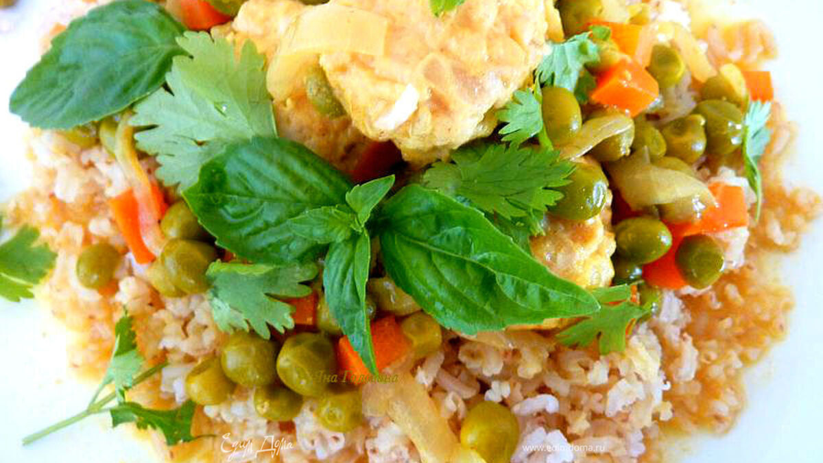 Фрикадельки в кокосовом молоке