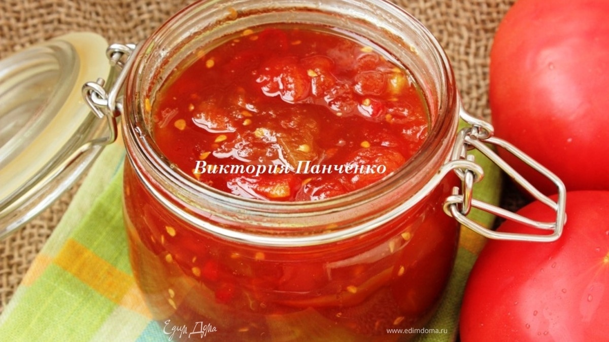 Пряный томатно-яблочный джем