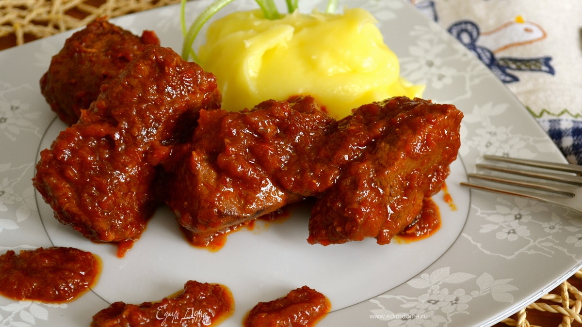 Мясо на коле