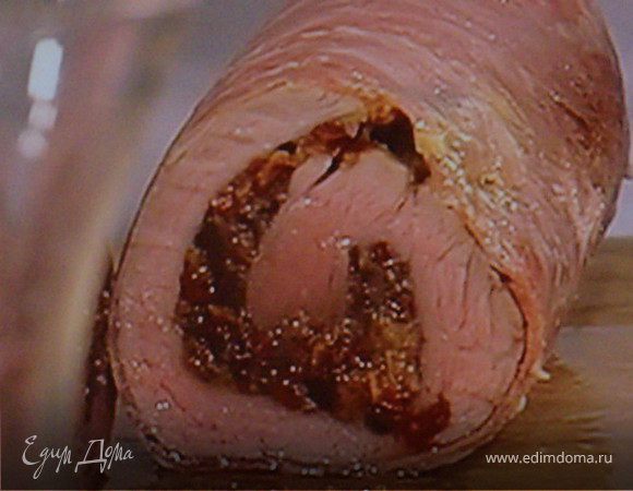 Рулет из филе теленка под шубкой из панчетты