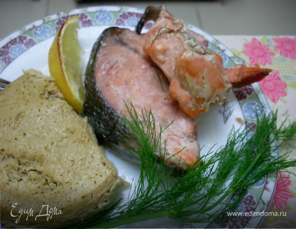 Чавыча, запеченная с зеленью фенхеля Чавыча, запеченная с зеленью фенхеля