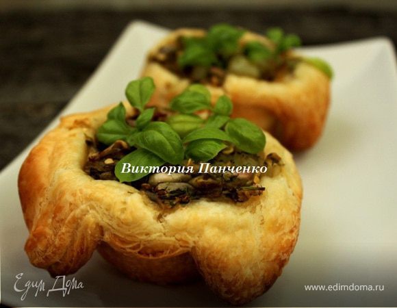 Мини-тарты с баклажанами и перцами Мини-тарты с баклажанами и перцами