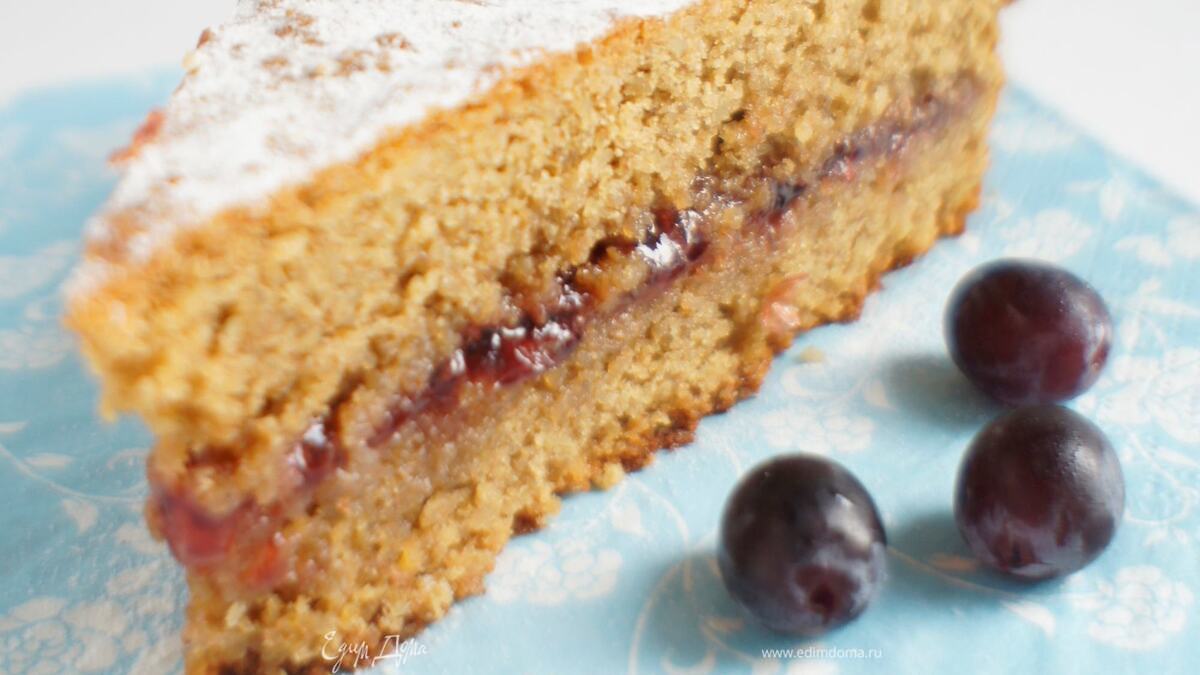 ГРЕЧНЕВЫЙ ТОРТ (TORTA di GRANO SARACENO) ("ЮЛИЯ, С ДНЕМ РОЖДЕНИЯ")