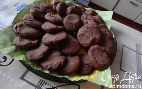 Рецепт Домашнее шоколадное печенье