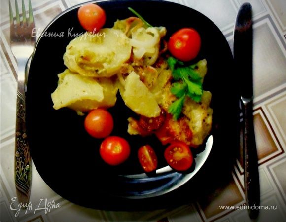 Картофель, запеченный в молоке