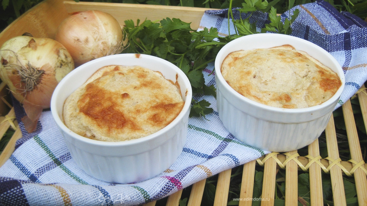 Хлебно-луковое суфле