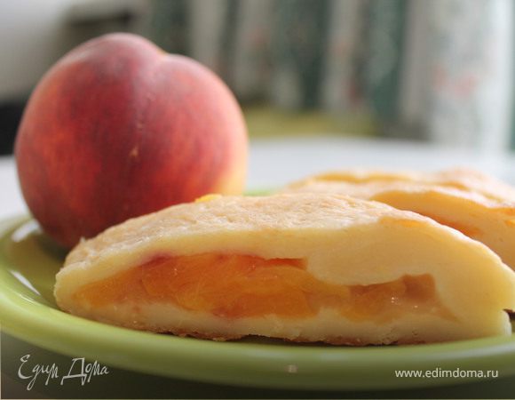 Творожные рулетики с персиком