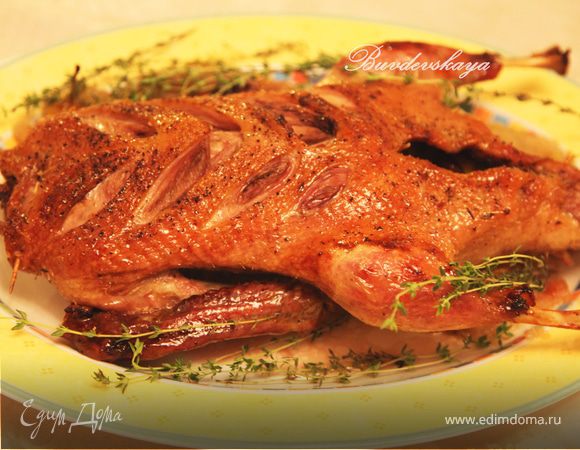 Утка со сливами и тимьяном