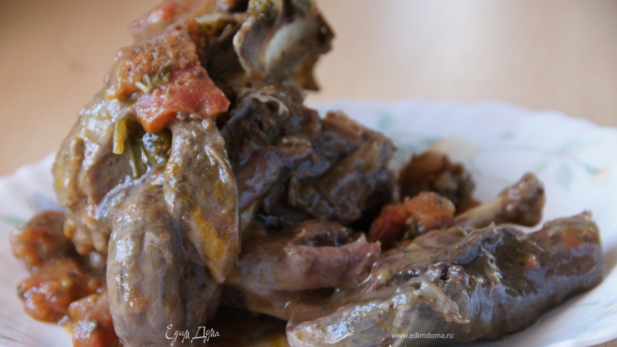 Дикая утка с корицей и помидорами  ("Рецепты для мультиварки") 