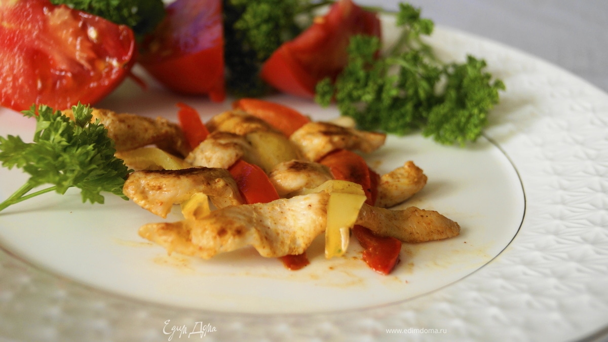 Куриная решетка с перцем