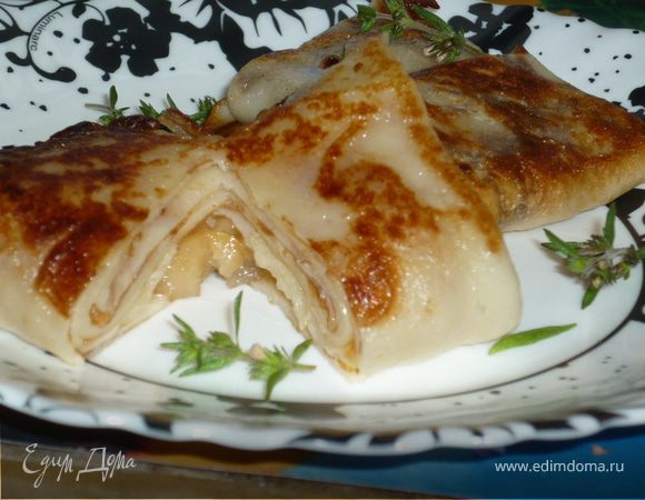 блинчики с яблоками