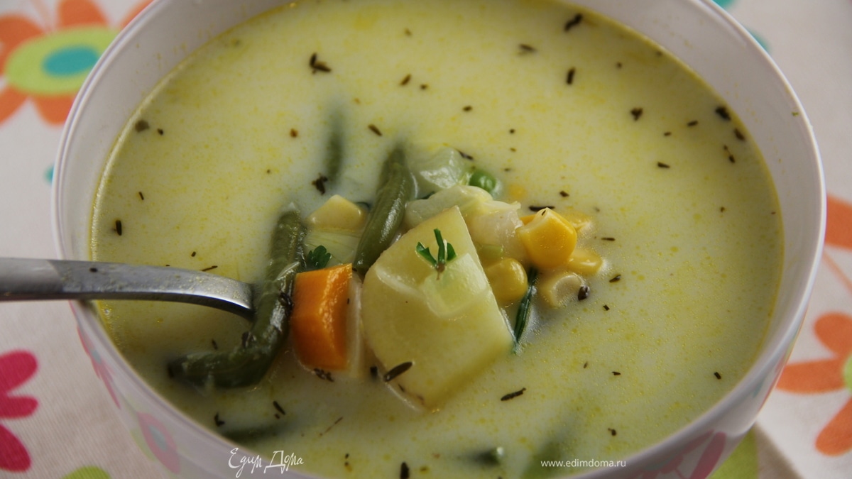 Североамериканский овощной суп "Суккоташ"