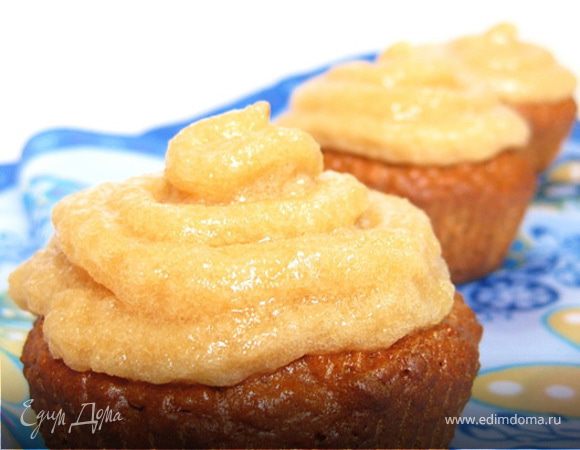 Яблочно-коричные капкейки с яблочным кремом