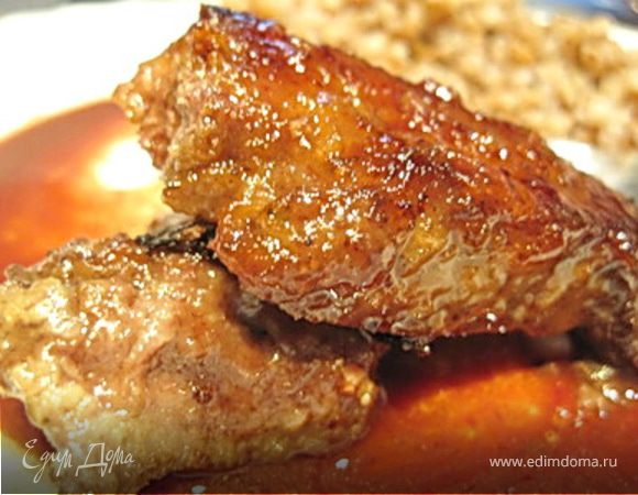 Печень в апельсиново-винном соусе