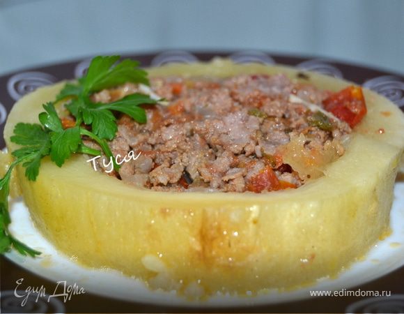 Фаршированный кабачок Фаршированный кабачок