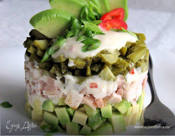 Салат из запеченного мяса