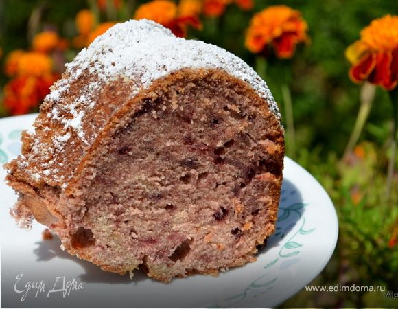 Ежевичный джемовый кекс