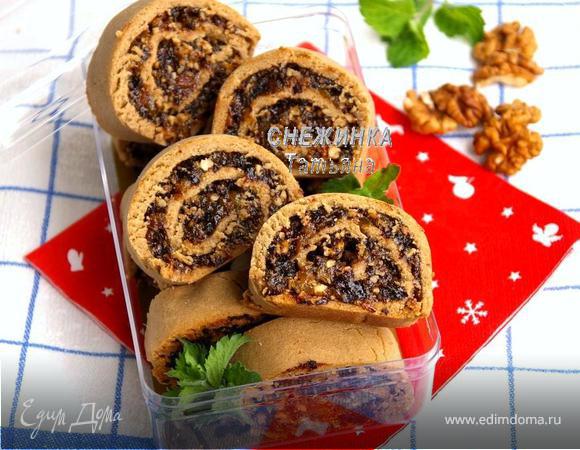 Ржаное печенье с пастой из сухофруктов («Школьная ссобойка»)