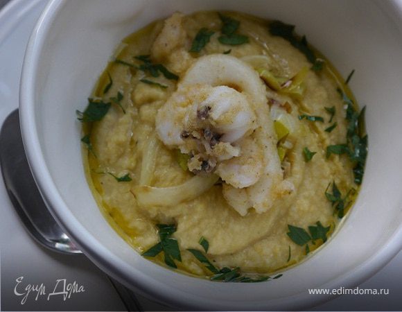 Тыквенный суп с кальмарами: рецепт - Лайфхакер