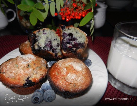 Маффины с черникой