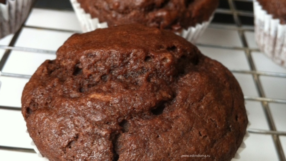 Веганские шоколадные маффины ("ШКОЛЬНАЯ ССОБОЙКА")