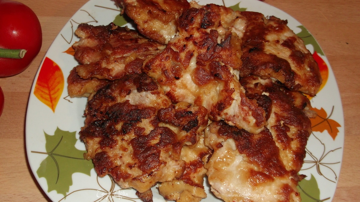 свиные отбивные в соевом кляре