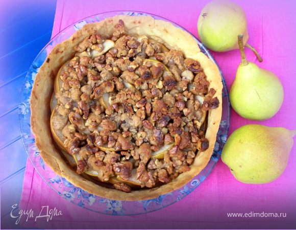 Грушевый пирог с ароматной крошкой Грушевый пирог с ароматной крошкой