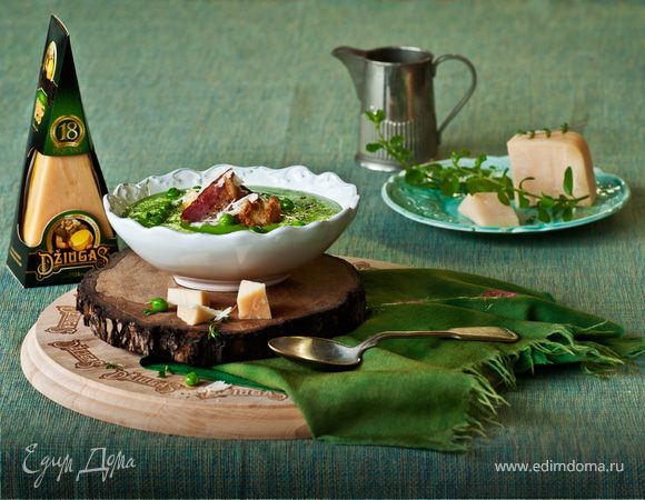 Гороховый суп с гренками Гороховый суп с гренками