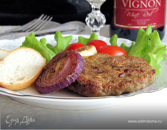 Гамбургеры "Дижон" с запеченным луком