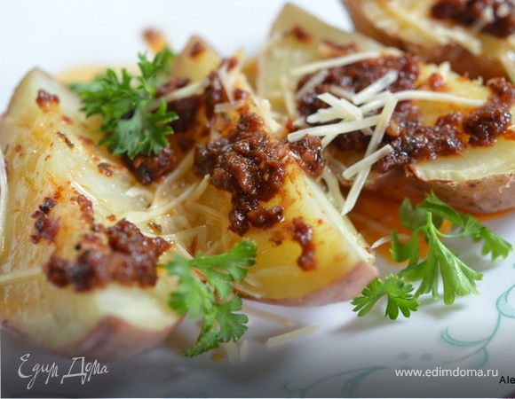 Картофель в заправке с вялеными помидорами Картофель в заправке с вялеными помидорами