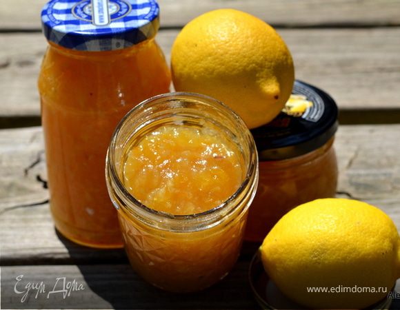 Джем из лимонов Мейера с шампанским