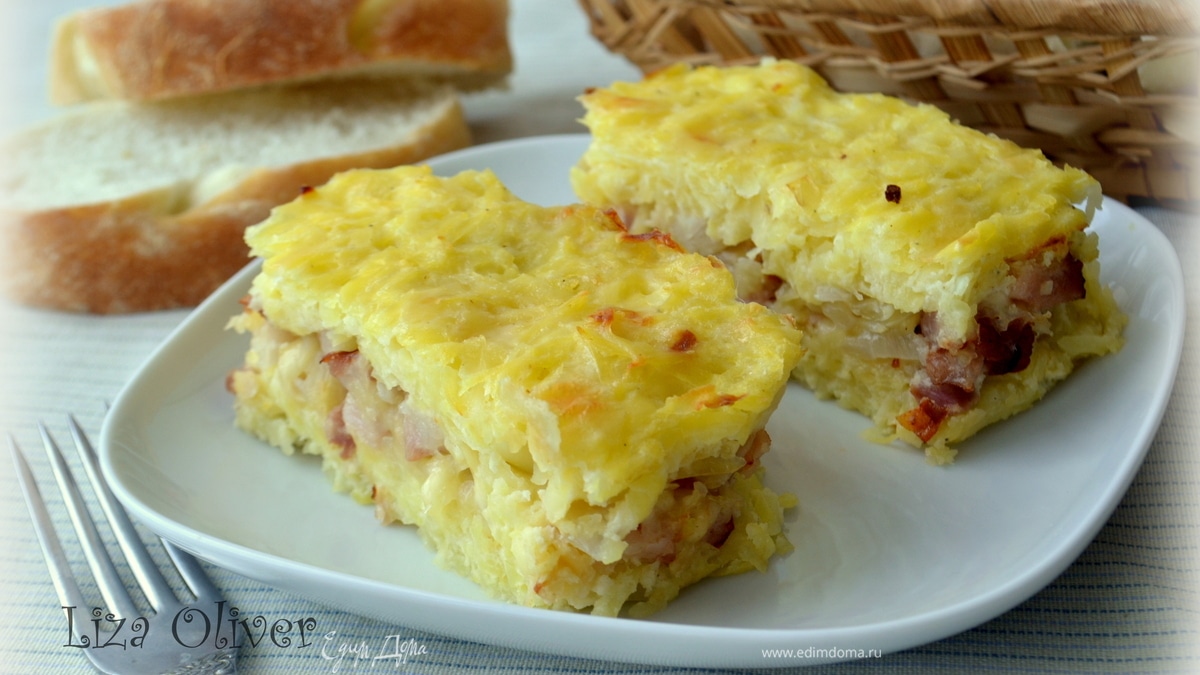 Картофельный террин с грудинкой