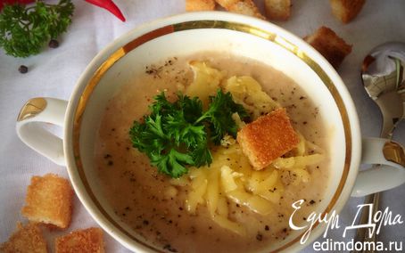 Рецепт Суп-пюре из белой фасоли с баклажанами