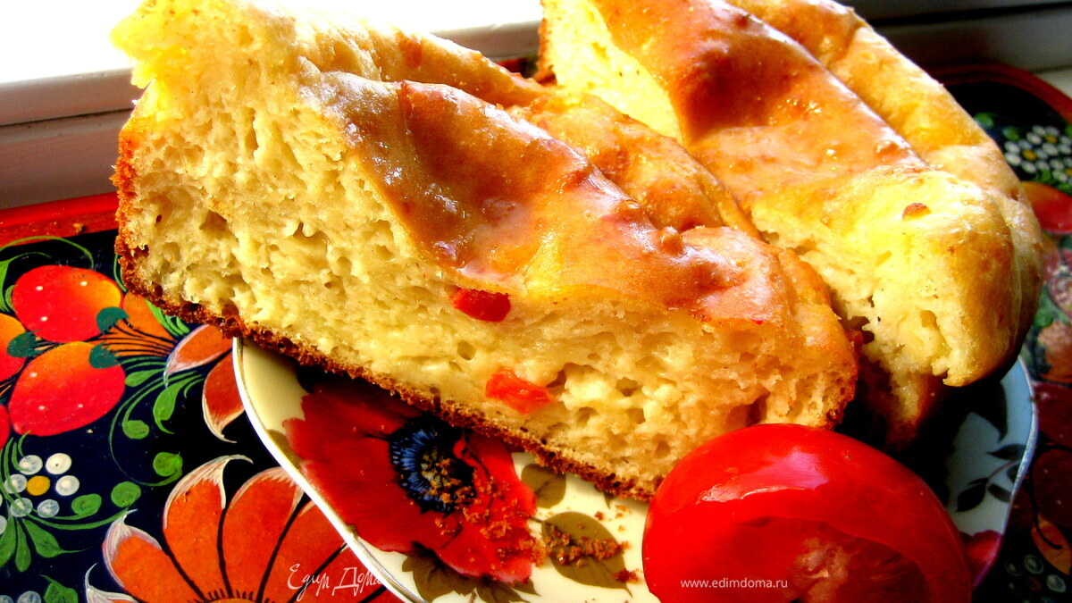 "Ленивая банница" (пирог с брынзой)