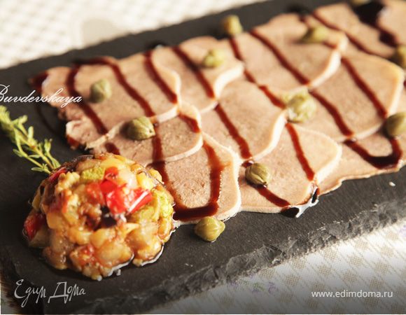 Карпаччо из Языка с Рататуем 
