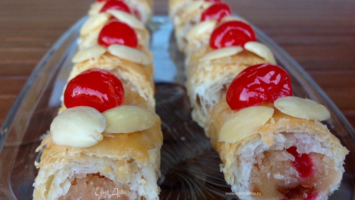 Пирожные "Австрийские марципановые рулетики"