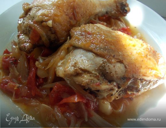 Курица по мотивам "Чахохбили" Курица по мотивам "Чахохбили"