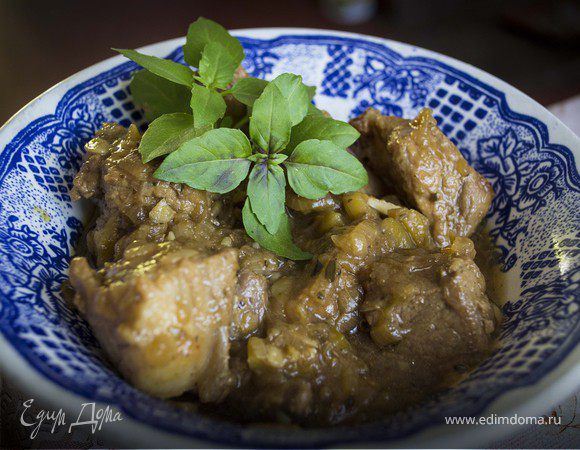 Овощное жаркое с ребрышками