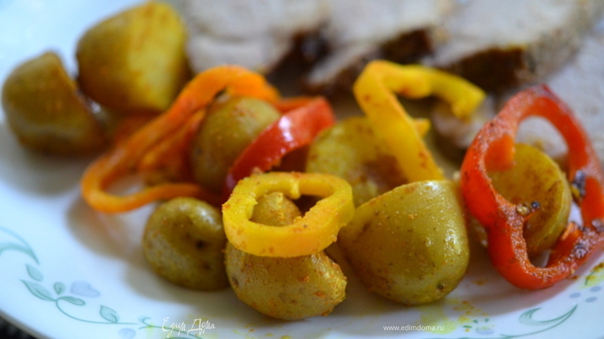 Картофель со сладким перцем