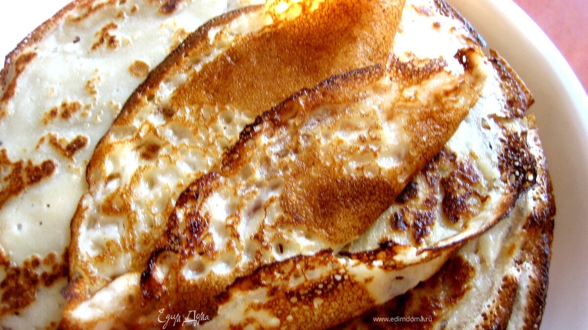 Блинчики на яблочном соке